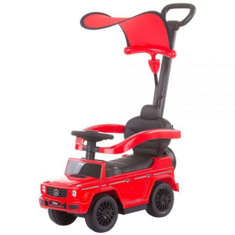 Masinuta de impins Chipolino Mercedes G350 red cu maner si copertina - imagine 10